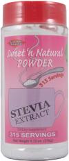 Sweet 'n Natural Stevia Powder is manufactured to exacting specifications by Superior Source Products.  Add to your favorite beverage or sprinkle on food to enhance the flavor. Is also excellent for baking. Zero Calories, Natural sweetener, subtitite for sugar..