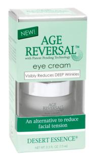 Age Reversal Eye Cream is a non-greasy anti-wrinkle treatment helping to moisturize and hydrate the eye and fine line areas, while visibly reducing facial tension and the appearance of wrinkles and fine lines..