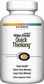 Ginkgo-Bacopa Quick Thinking (60 tablets)* Rainbow Light