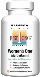Womens One Multivitamin/Mineral
The #1 selling natural multivitamin customized for women and featuring probiotics, 800 mcg folic acid & 800 IU vitamin D    .