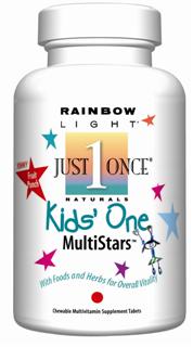 Kids One MultiStars
Delicious chewable multivitamin for kids with 
whole foods & vegetables.