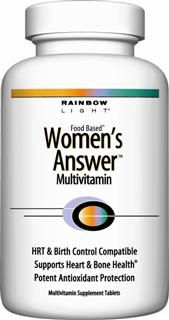 Womens Answer Multi+ Daily Program 
Comprehensive multivitamin protection for demanding lives  
safe with birth control pills or HRT.