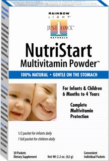 NutriStart Multivitamin Powder - Comprehensive supplemental nutrition for supporting optimal growth & development in children age 6 months - 4 years.
