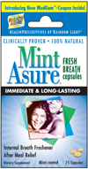 MintAsure Fresh Breath Capsules - Clinically proven, immediate and long-lasting internal breath freshener.