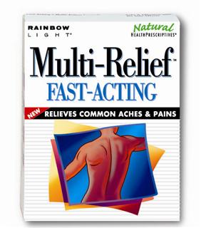Multi-Relief Fast-Acting - Safe and effective relief for common aches and pains - no side effects.