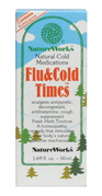 Flu and Cold Times is a homeopathic tincture containing Echinacea, Belladona, Eupalorium and other herbs for temporary relief of fever chills, post-nasal drip, head and chest congestion, minor sore throat pain, cough, body aches, pains and soreness assoicated with cold and flu.

This homeopathic remedy stimulates the body's natural defense mechanisms and provides the following activities:

 Analgesic-Antipyretic
 Decongestant
 Antihistamine
 Cough Suppressant.