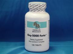 American Biologics has formulated Oxy-5000 Forte from a combination of select and science-based antioxidant enzymes, amino acids, vitamins, minerals, and metabolic cofactors..