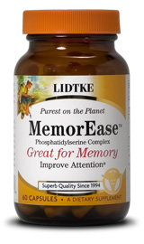 Possibly the most scientifically supported nutrient for 
brain and memory performance, Phosphatidylserine 
(PS) is excellent for improving learning, memory, At-
tention Deficit and behavioral problems. PS combats 
cortisol for relief from stress and protection of both 
muscle and brain. There is a difference in quality!.