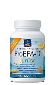 ProEFA-D Junior from Nordic Naturals has been specially formulated for children between the ages of 5-12 and is even beneficial for adolescents up to the age of young adulthood.