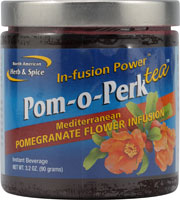 Remote-source pomegranate flower whole food tea. What a perk from this potent infusion.