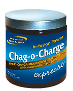 Is the ideal morning blend of raw chaga mushroom, purple maca, and wild raw white birch bark.