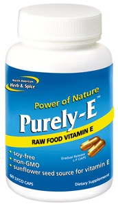 60 IU of whole food vitamin E from sunflower seed oil with red palm, pumpkinseed oil, and wild rosemary oil.