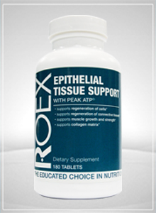 Roex Epithelial Tissue Support is a blend of nutrients that allows the epithelial tissue to rejuvenate..