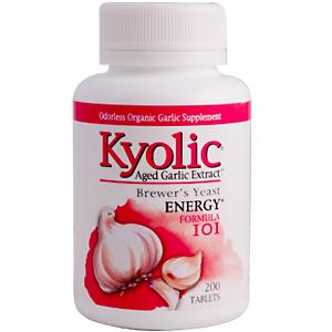 Kyolic Formula 101 is a unique blend of Aged Garlic Extract, gamma-aminobutyric acid (GABA), and vitamins B1, B6 and B12 designed to naturally promote mental, emotional, and physical balance in an increasingly hectic world..