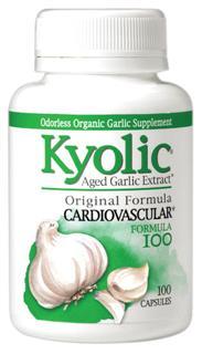 This formula supports your cardiovascular system by maintaining circulatory function and overall heart health. Kyolic Aged Garlic Extract begins with 100% organically grown garlic bulbs..