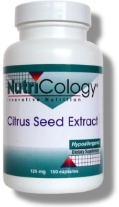An extract of grapefruit seeds, known to be supportive in balancing gastrointestinal microbiology..