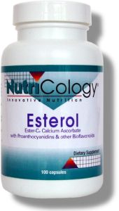 A customized formulation of Ester-C with bioflavonoids. Esterol also provides 3 types of bioflavonoids - quercetin, rutin, and proanthocyanidins..