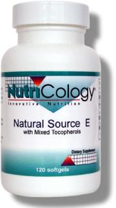 Natural Source E (120 softgels) NutriCology