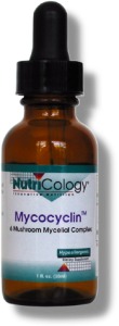 The mushrooms contained in Mycocyclin are Ganoderma lucidum (Reishi), Lentinula edodes (Shiitake), Cordyceps sinensis (Cordyceps), Grifola frondosa (Maitake), Coriolus versicolor (Turkey tail), and Tremella fruciformis (Snow fungus), all of which have been used in Chinese medicine for centuries to support the immune system..
