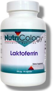 A specific peptide extracted from bovine colostrum (mothers first milk) and possessing iron-binding properties. Lactoferrin has been shown to be involved in iron metabolism and biochemical processes in lymphocytes, as well as greatly impacting bacterial growth by regulating iron availability in the gut.