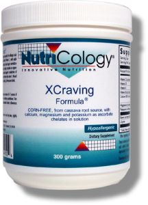 XCraving Formula contains Nutri-Cologys Buffered Vitamin C with additional nutrients that support insulin function and blood sugar regulation within normal levels, and the metabolism of calcium, helping to sustain an appropriate metabolic rate..