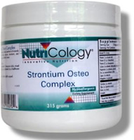 Strontium Osteo Complex offers complete and synergistic nutritional support for mineral absorption and skeletal health.* It includes calcium, magnesium, strontium, silica, vitamin D, vitamin K and other key nutrients, which together enhance bone mineralization, flexibility and integrity..