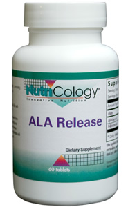 A sustained-release alpha-lipoic acid complex, containing alpha-lipoic acid, R-alpha-lipoic acid, and biotin..