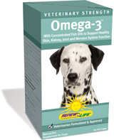 Omega-3 oilssupport healthy skin, kidney, joint& nervous system functionof your best friend.
