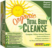 Organic Total Body Cleanse Part 1 uses organic whole herbs used traditionally to support the liver, lungs, lymphatic system, kidneys, skin and blood. These cleansing herbs support the natural detoxification process of the body..