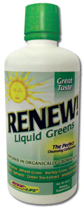 The alkalizing formula in RENEW! Liquid Greens helps rejuvenate the body.First super greens formula infused in aloe..