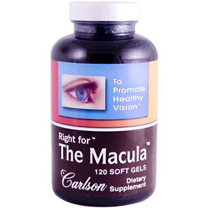 Carlson Right for the Macula is a combination of Lutein with DHA to promote greater pigment density in and around the macula*..