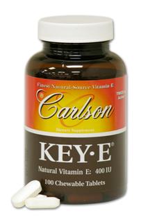 Key-E Tablets are Carlson's exclusive formulation containing the naturally dry d-alpha tocopheryl acid succinate form of vitamin E derived from soybean oil..