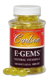 Research
shows natural Vitamin E to have twice the biological
activity of synthetic Vitamin E, and is retained within the
body longer..