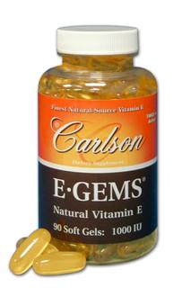 Physicians use and recommend Carlson Vitamin E
with confidence knowing that their patients will be
getting only the highest quality of 100% Natural-source
Vitamin E with full label potency guaranteed..