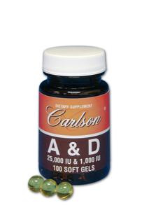 Providing 25,000 IU of vitamin A and 1,000 IU of vitamin D..