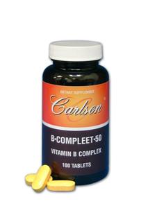BComplete50 provides the principal B-vitamins in a balanced high-potency formulation..