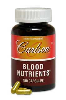 Carlson Labs formulated Blood Nutrients to help nourish tired old blood. Blood Nutrients from Carlson Labs is in stock and on sale..