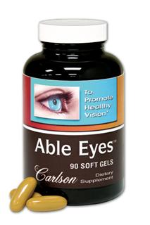 Able Eyes provides both lutein and DHA in one easy to swallow soft gelatin capsule..