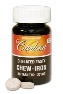 Chew-Iron is an excellent way to supplement body cells with the iron they need. It is prepared to aid in the body's natural absorption of iron. The iron is chelated with glycine (an important building block of protein)..