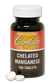 Carlson Chelated Manganese is prepared to aid the body's absorption of Manganese. Chelation helps the body to transport minerals across the intestinal wall as part of digestion..