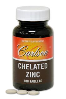 Carlson chelated zinc is prepared to aid the absorption of zinc. Chelation helps the body to transport minerals across the intestinal wall as part of digestion..