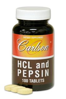 HCL & Pepsin  (100 tablets).