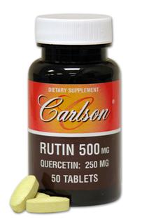 Support healthy circulation with Rutin by Carlson Labs. Each tablet delivers 500 mg of Rutin known to enhance the power of vitamin C..