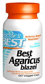 Agaricus blazei is a medicinal mushroom that contains a special class of polysaccharides known as 'beta glucans.' Studies show beta glucans stimulate activity of natural killer (NK) cells, which are an important part of the immune system.