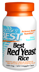 Best Red Yeast Rice (600 mg 120 vegi capsules) Doctor's Best