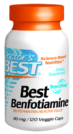 Benfotiamine is a synthetic derivative of thiamine (vitamin B-1) that is showing promise in treating a number of neurological and vascular conditions. Benfotiamine also appears to have beneficial anti-aging qualities, protecting human cells from harmful metabolic end products..