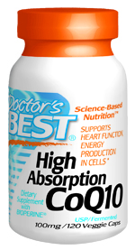 High Absorption CoQ10 contains pure, vegetarian source Coenzyme Q10 in a base of rice powder. In addition, High Absorption CoQ10 contains BioPerine, an herbal extract that enhances CoQ10 absorption..