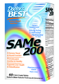 Doctors Best SAM-e 200 contains only the highest quality Italian SAM-e available on the market.  This ensures the most potent SAM-e product with the highest percentage of the active S,S form per serving..