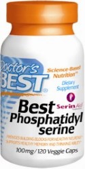 Each softgel of Best Phosphatidylserine provides 100 milligrams of brain-protective phosphatidylserine in a matrix of other important phospholipid cofactors to support healthy brain function. Research conducted over the last two decades supports the ability of phosphatidylserine supplementation to provide building blocks for healthy neurons, enhance cognitive function, provide support for mild memory problems associated with aging, and support for both mental and physical derived stress. *.