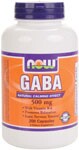  Natural Calming Effect  With Vitamin B-6  Promotes Relaxation  Eases Nervous Tension* GABA (gamma aminobutyric acid) is a non-essential amino acid found mainly in the human brain and eyes. ; It is considered an inhibitory neurotransmitter, which means it regulates brain and nerve cell activity by inhibiting the number of neurons firing in the brain. ; GABA is referred to as the "brain's natural calming agent". ; By inhibiting over-stimulation of the brain, GABA may help promote relaxation and ease nervous tension.* ; NOW provides only the naturally occurring form as found in food and in the body. .